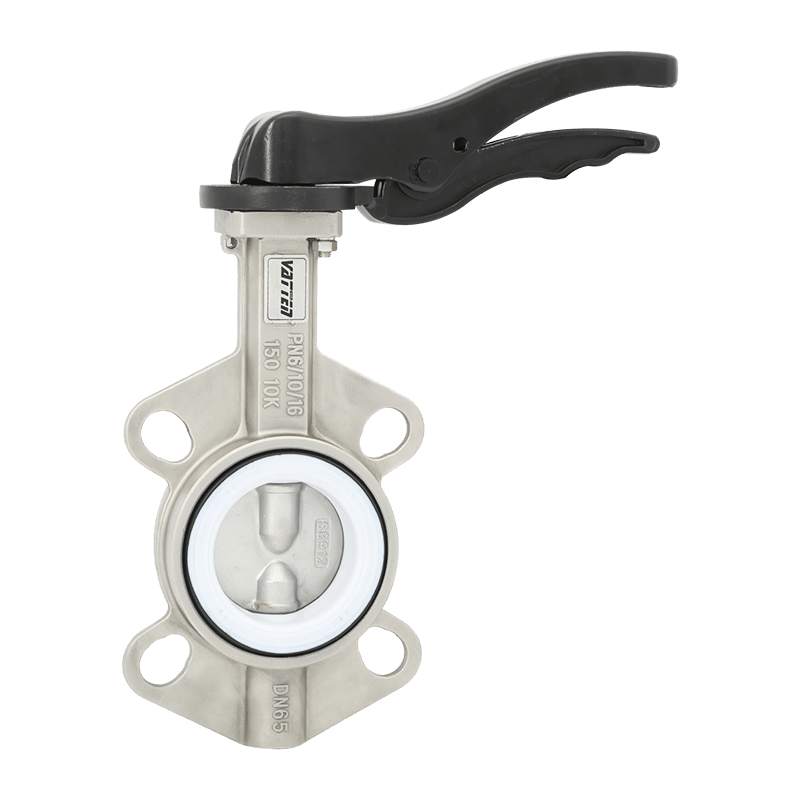 Vanne papillon manuelle en acier inoxydable