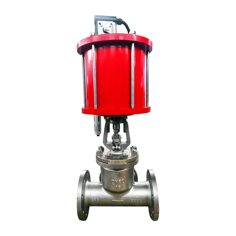 Vanne d'arrêt pneumatique en acier au carbone