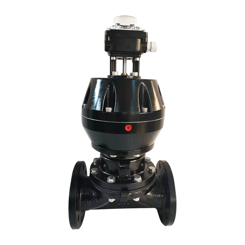 Vanne pneumatique à membrane à bride