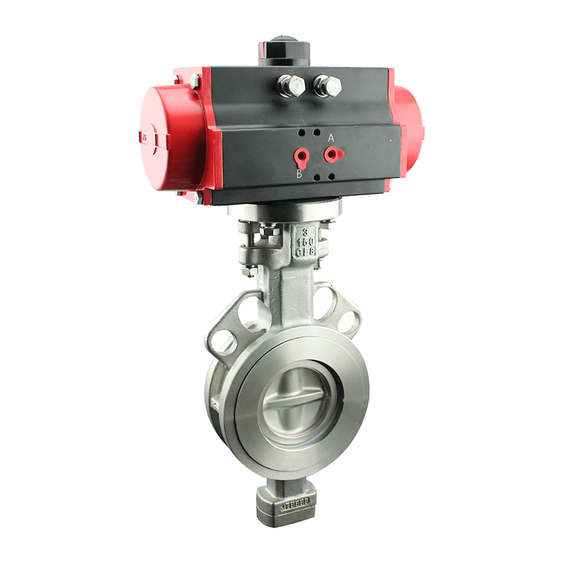 Vanne papillon pneumatique à joint dur