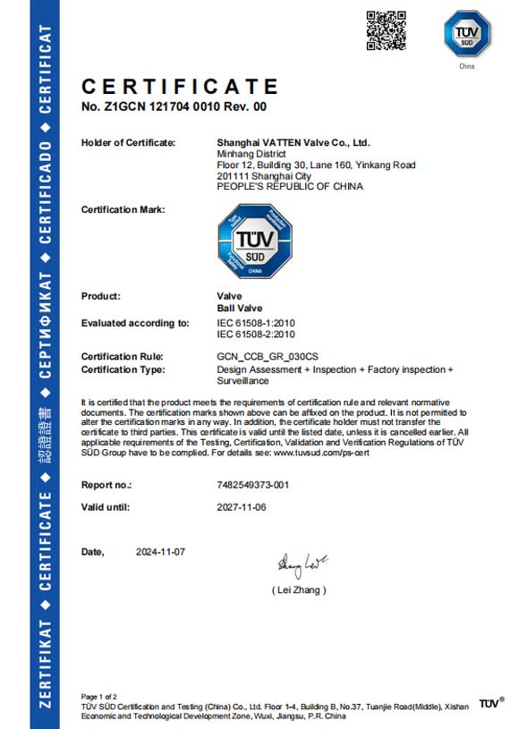 Groupe de vannes Vatten