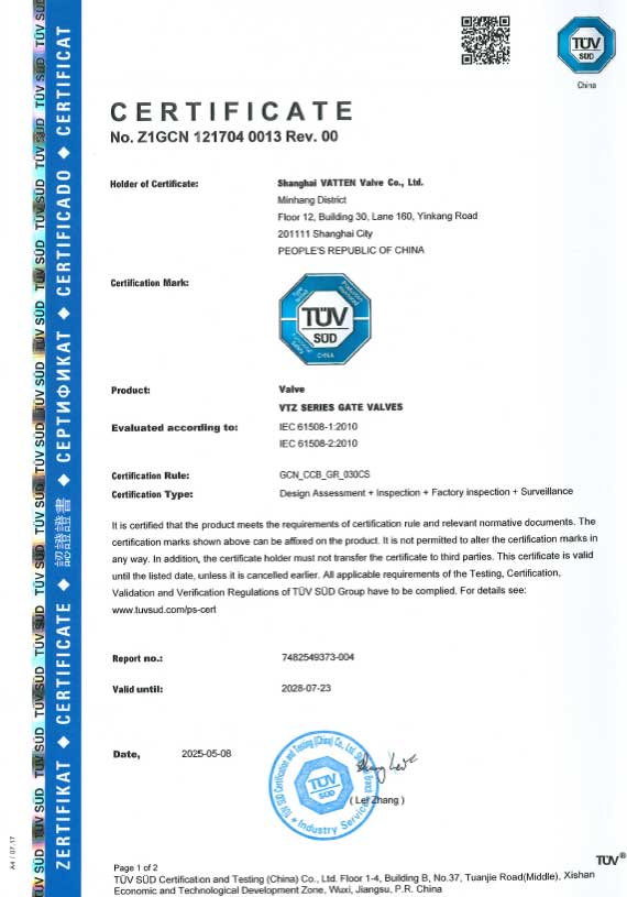 Groupe de vannes Vatten